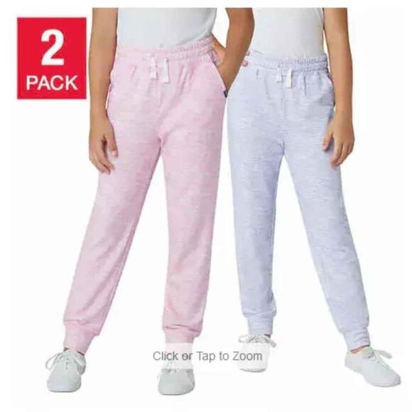 Eddie Bauer Girls 2 Pack Lounge Jogger Pants Large 14/16 - Picture 1 of 5